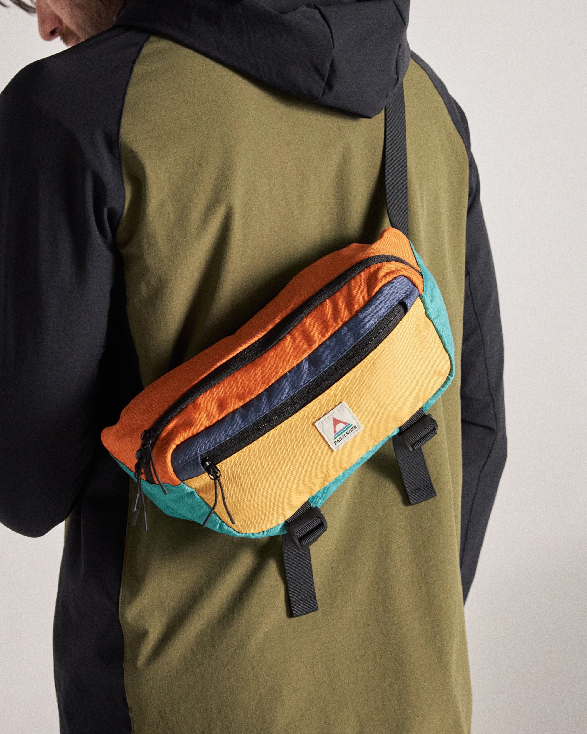 Boondocker Recycled Hip Pack - Multi-Colour - Studio Model - Male