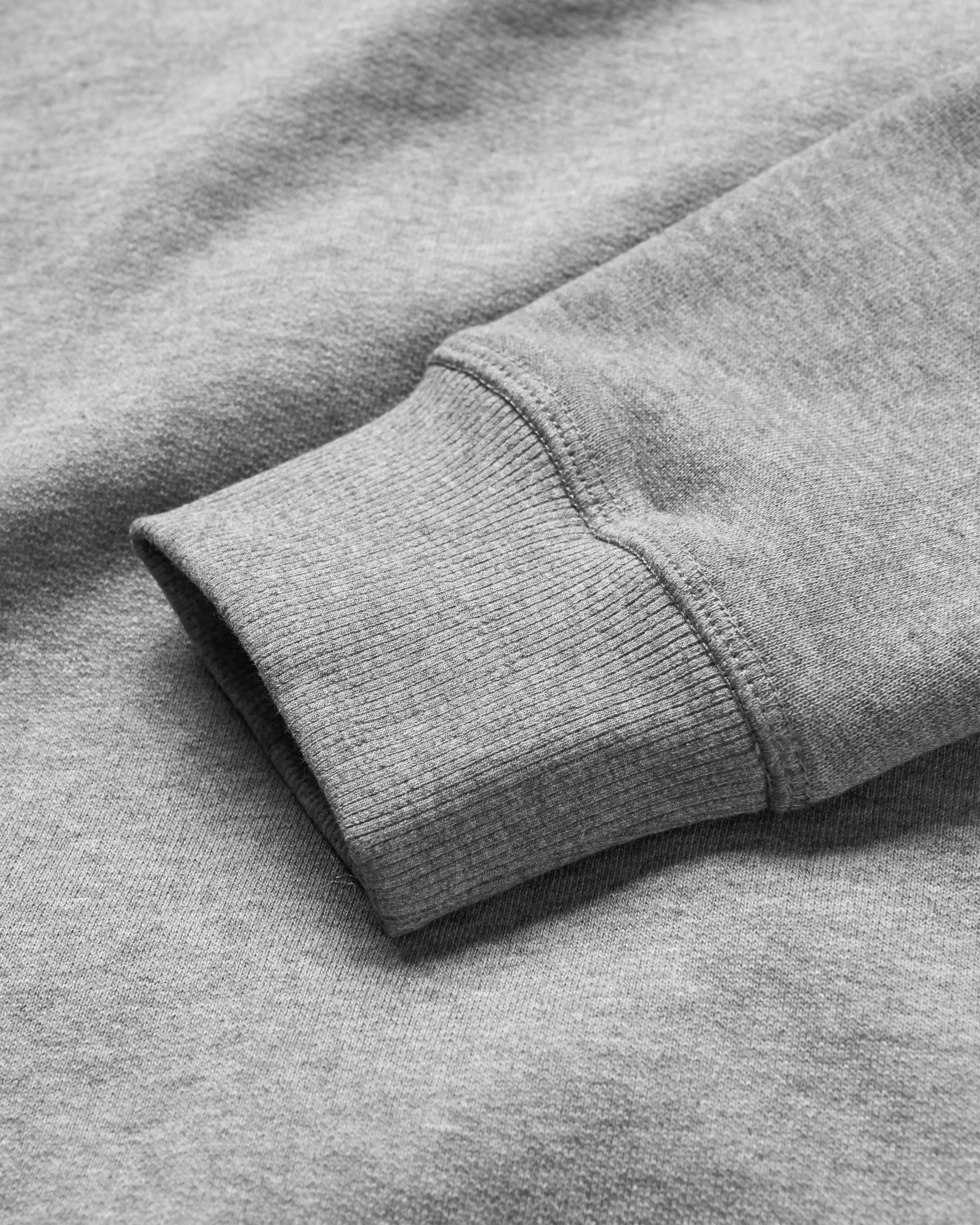 Heritage Recycled Cotton Sweatshirt - Dark Grey Marl - Flatlay