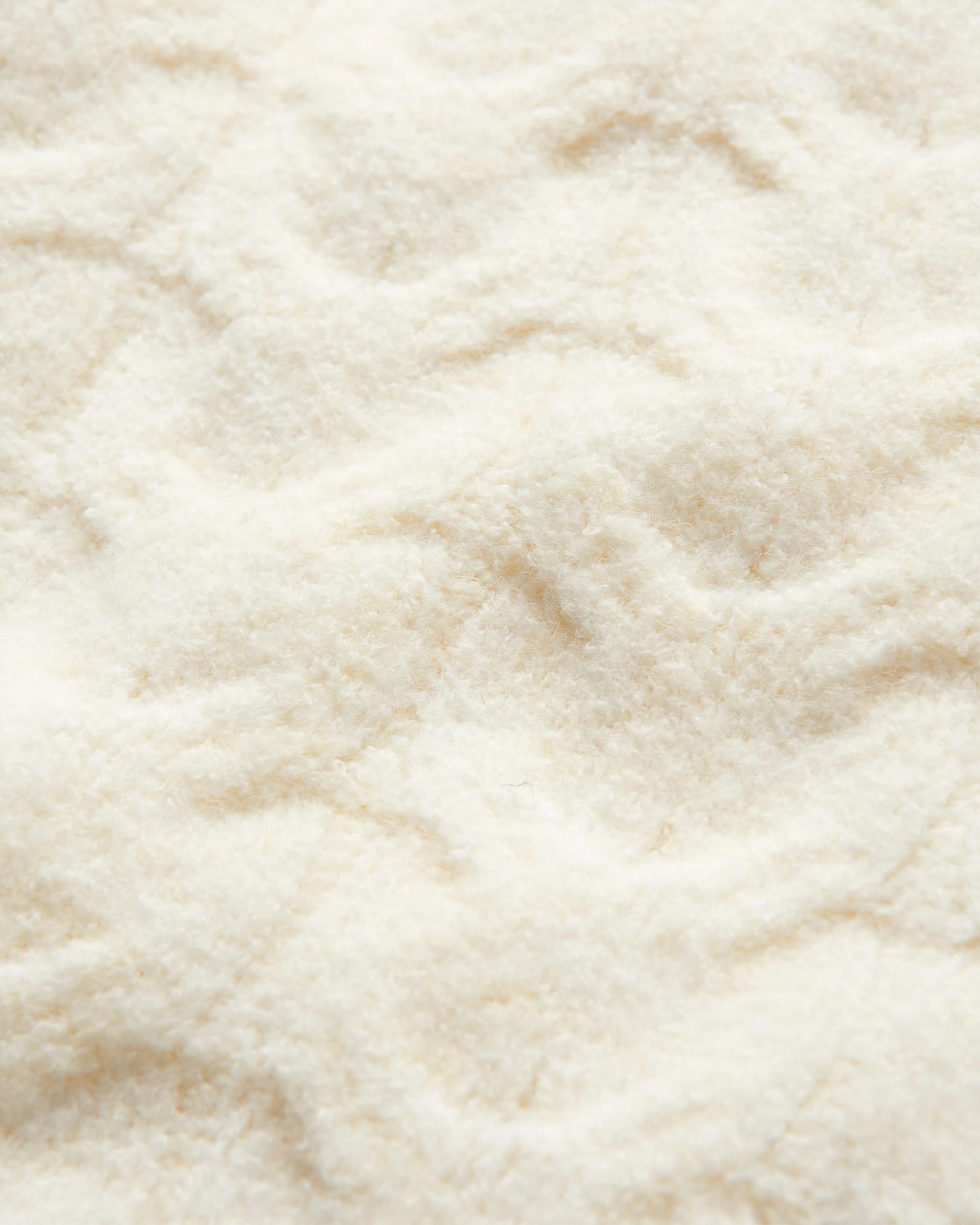 Harvest Recycled Knitted Jumper - Marshmallow - Flatlay