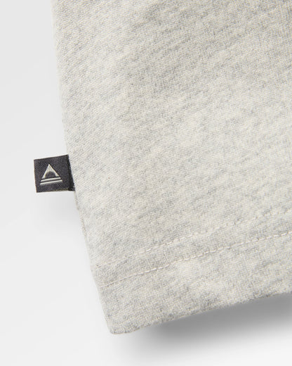 Slower Rhythms LS Relaxed Fit T-Shirt - Grey Marl - Flatlay