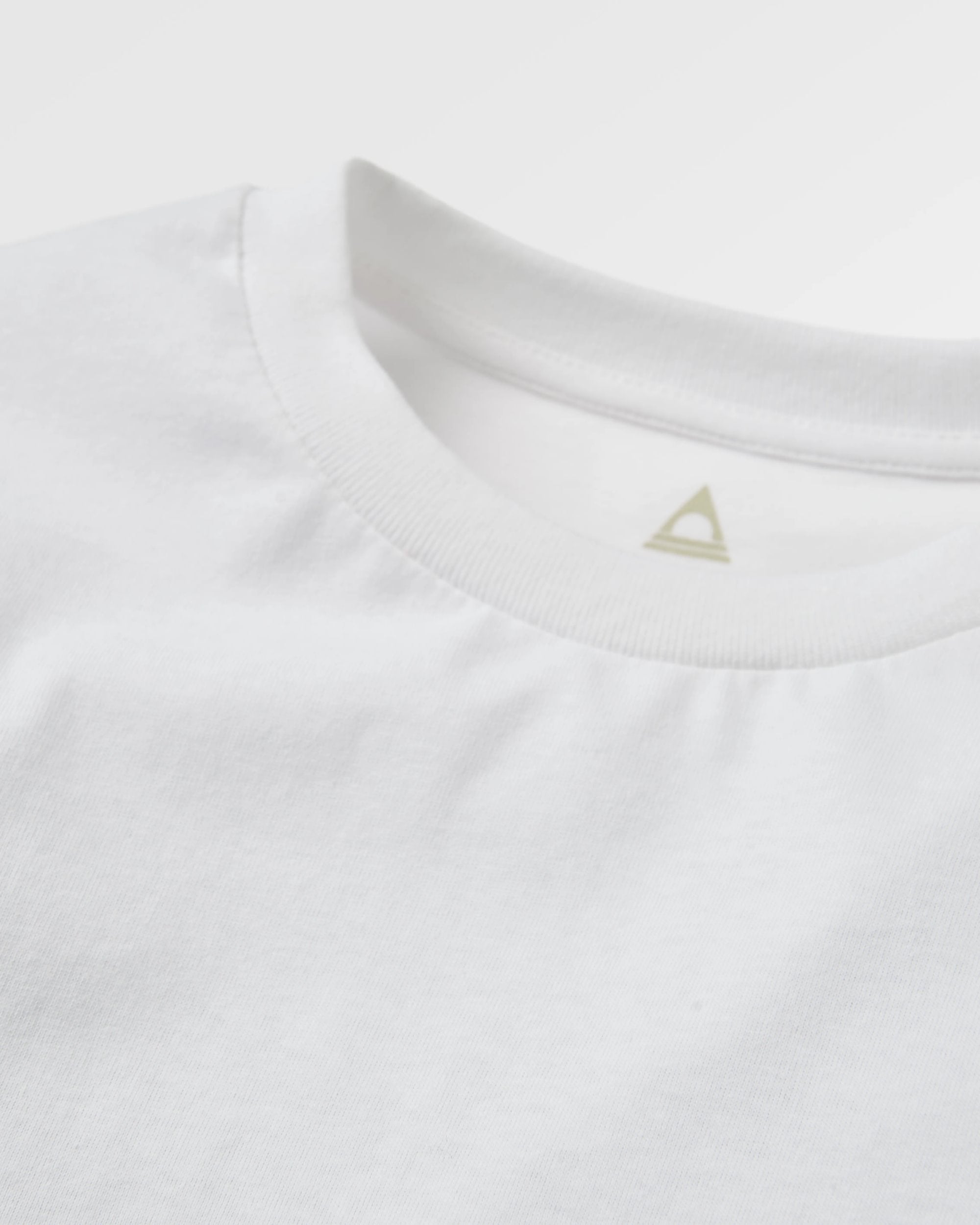 Odyssey Organic Cotton LS T-Shirt - White - Flatlay