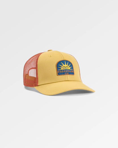 Midtown Trucker Cap - Warm Beige - Flatlay