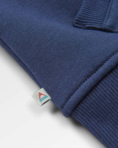 Phoenix Organic Cotton Hoodie - Rich Navy - Flatlay