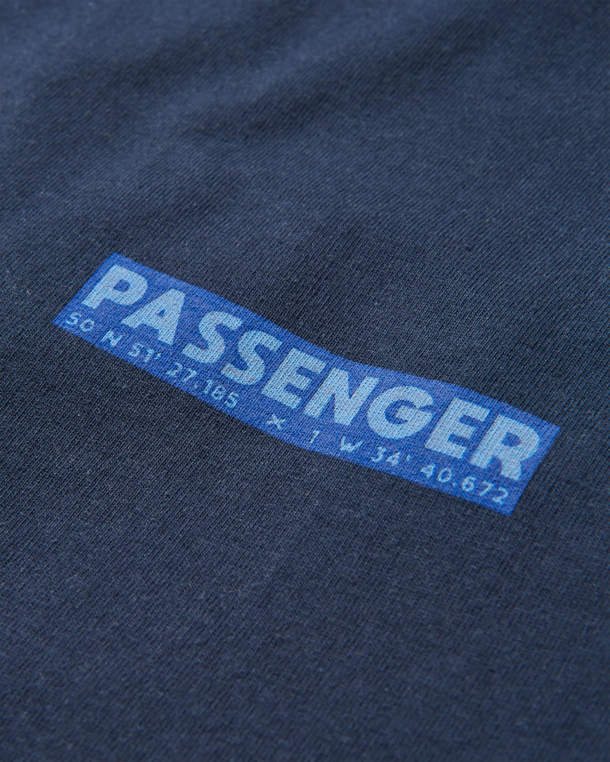 Distance Recycled Relaxed Fit T-Shirt - Deep Navy - Flatlay