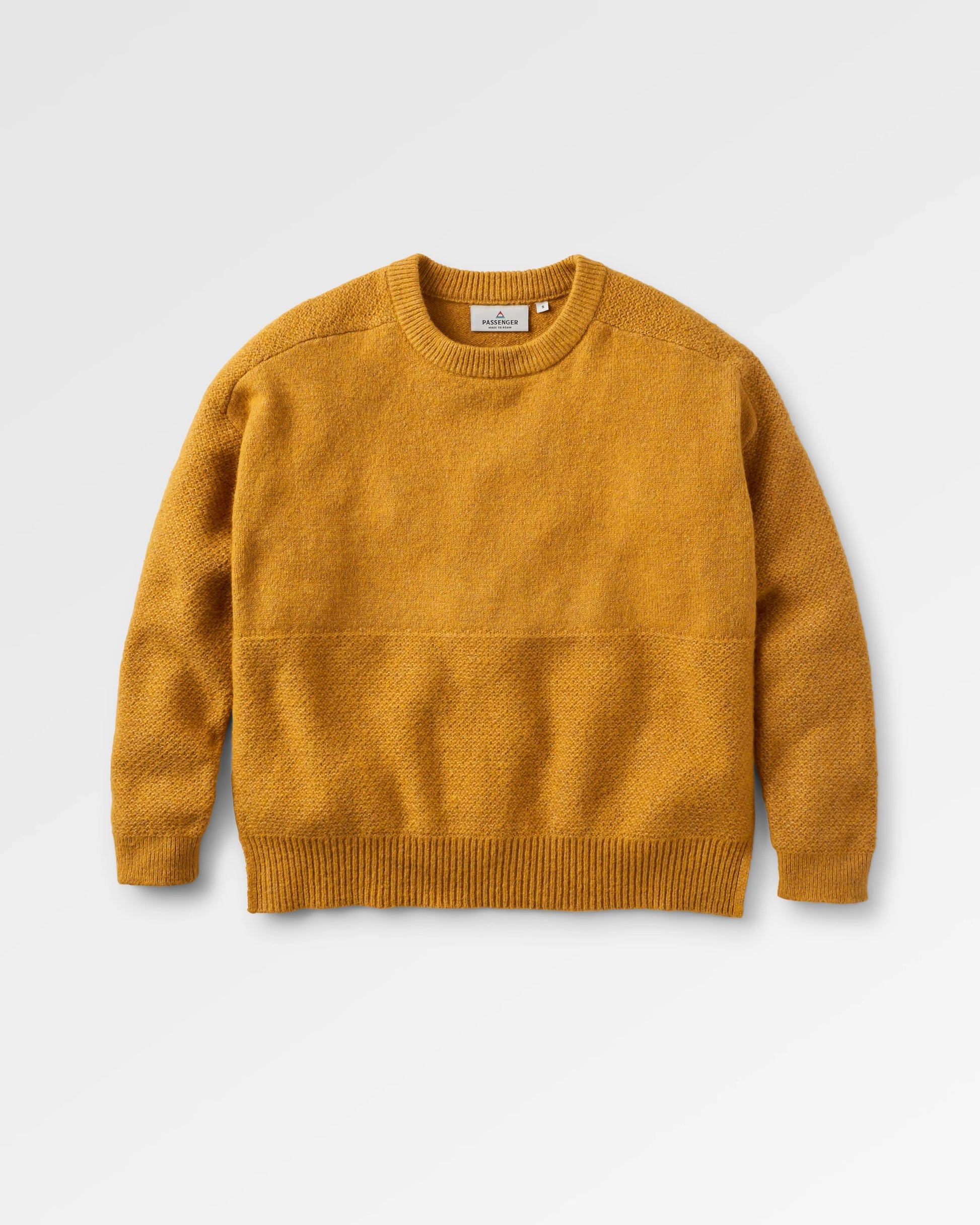 Cove Recycled Knitted Jumper - Amber Gold