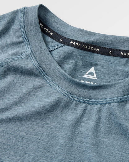 Light Ray Lightweight UPF50 LS T-Shirt - Storm Grey Marl - Flatlay
