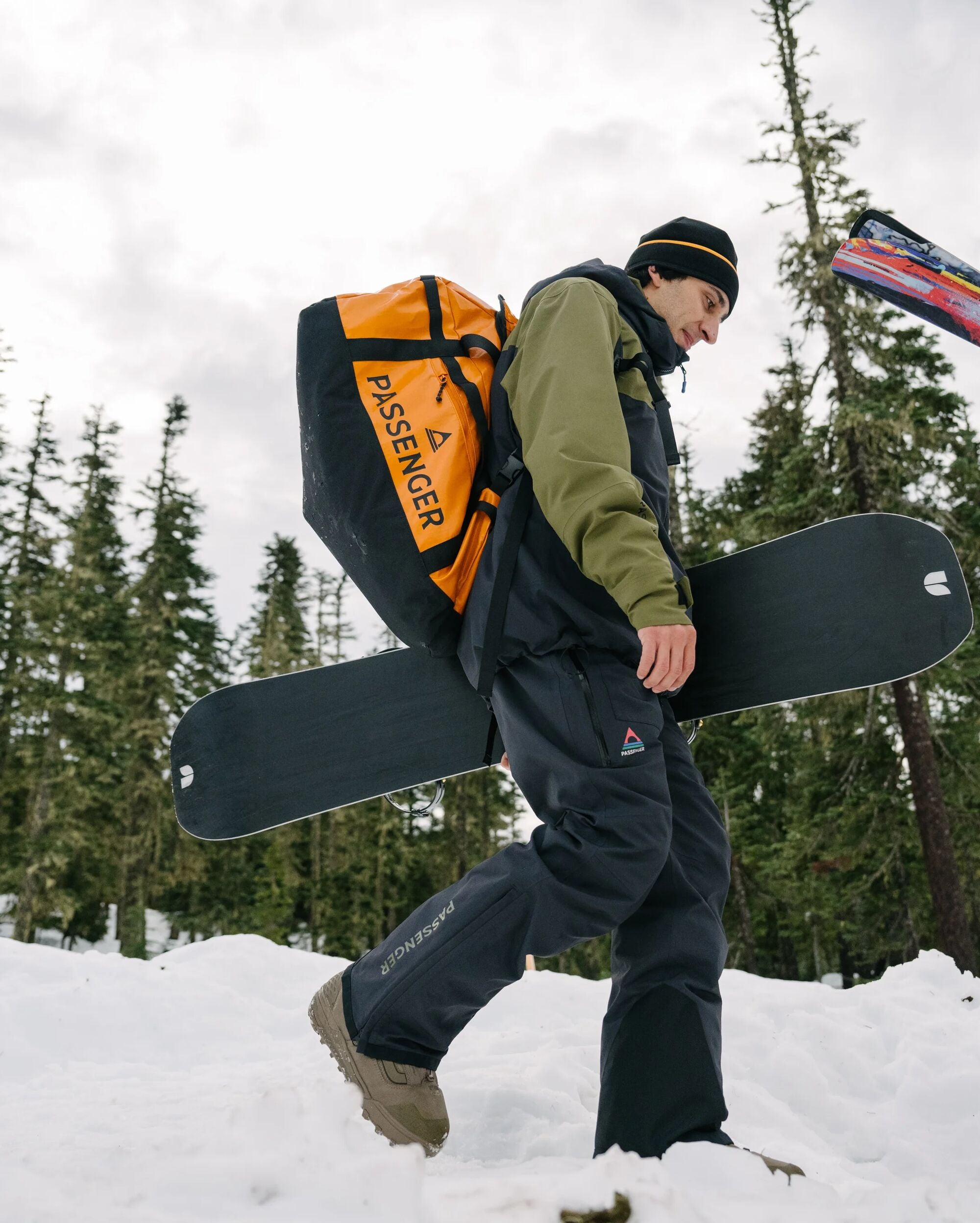 Roamer Recycled 60L Duffel Bag - Sunrise Orange - Lifestyle - Male