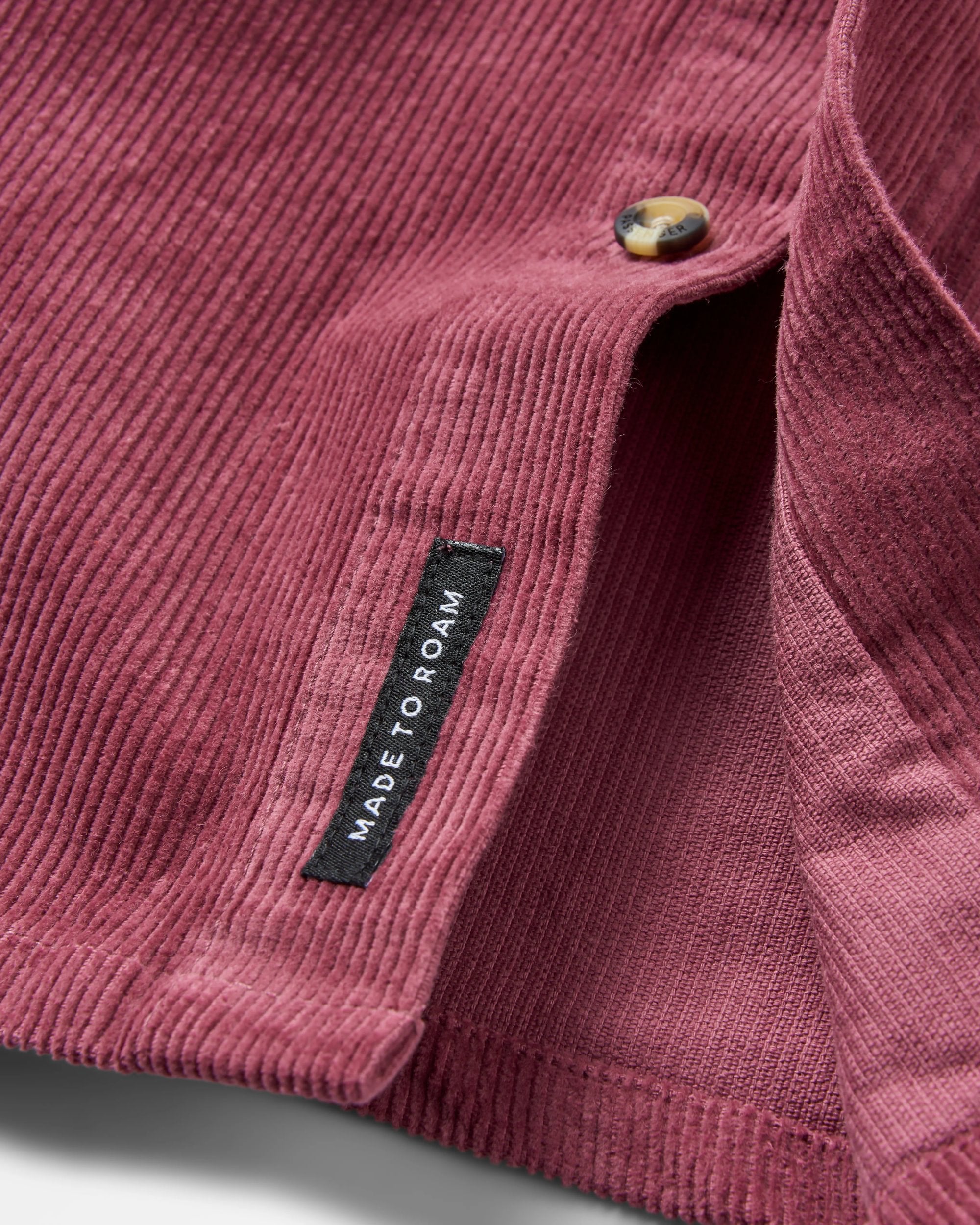 Backcountry Cord Shirt - Crushed Berry - Flatlay
