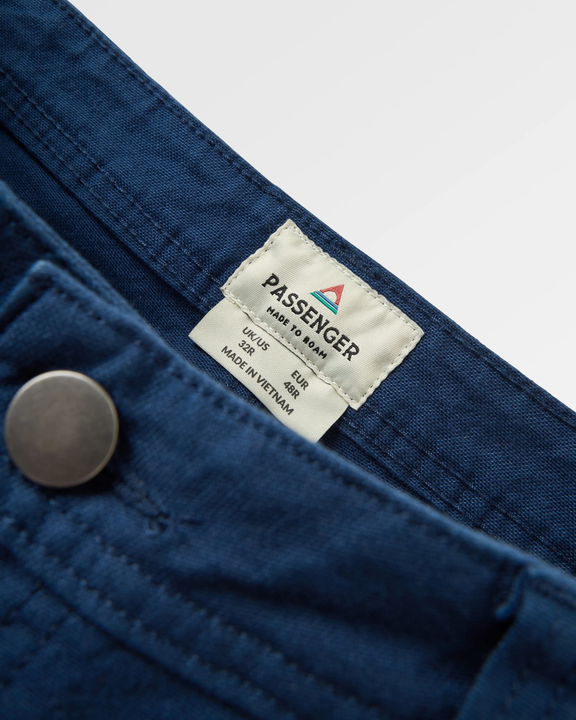 Vantage Organic Cotton Trouser - Rich Navy - Flatlay