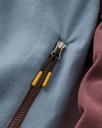 Set Off Polartec® 1/4 Zip Fleece - Brambleberry/Stormy Blue - Flatlay