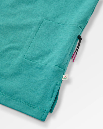 Ridescape Women's Active T-Shirt - Ocean Teal - Flatlay
