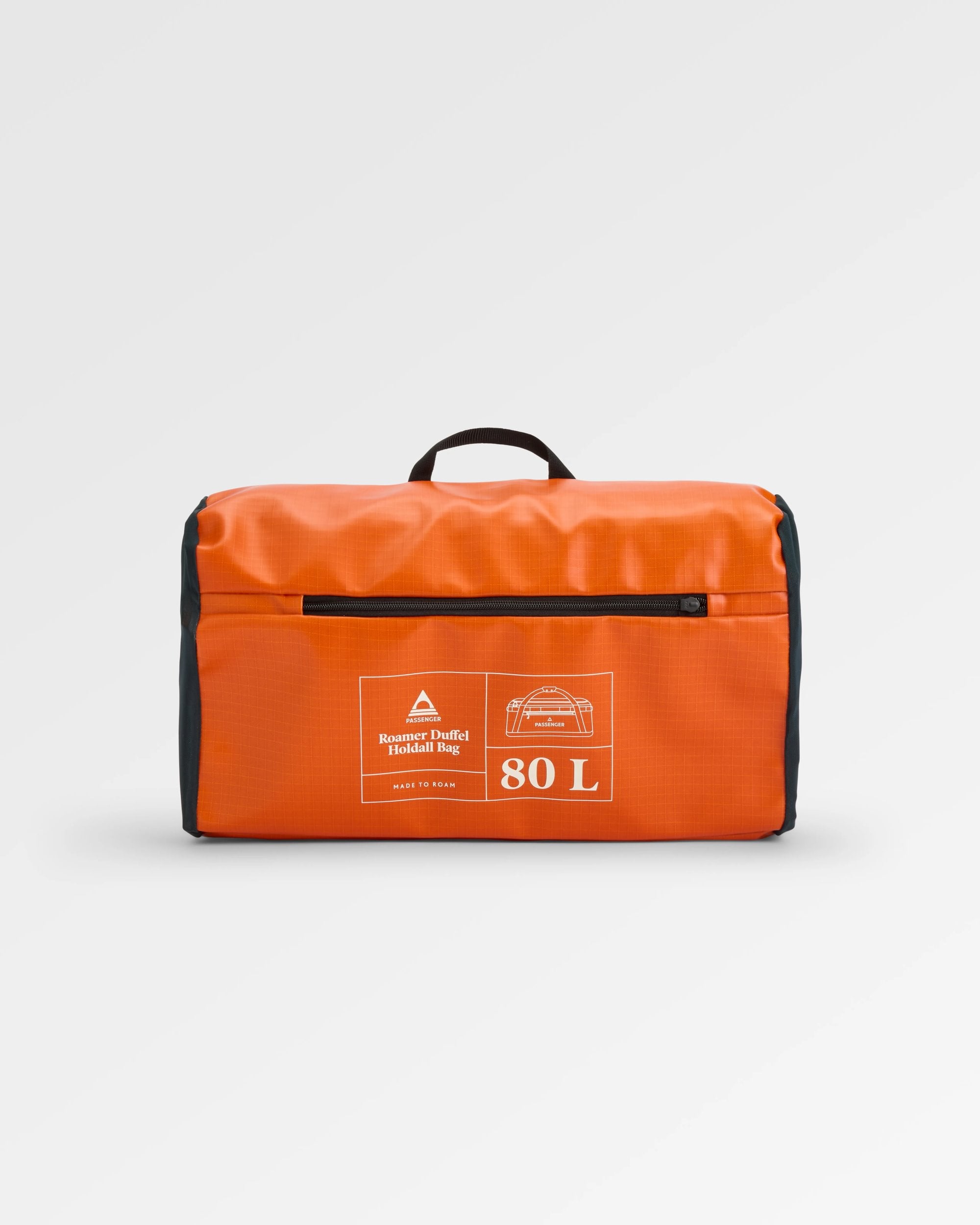 Roamer Recycled 80L Duffel Bag - Sunrise Orange - Flatlay