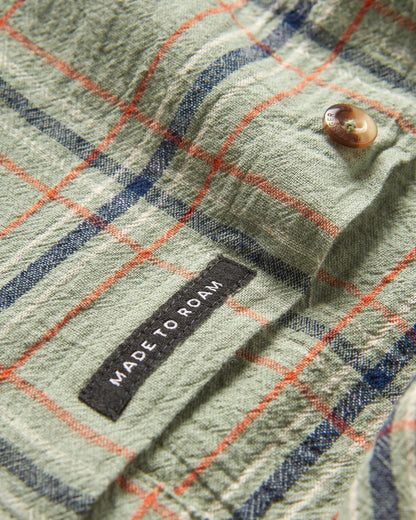 Chill Short Sleeve Shirt - Pistachio - Flatlay