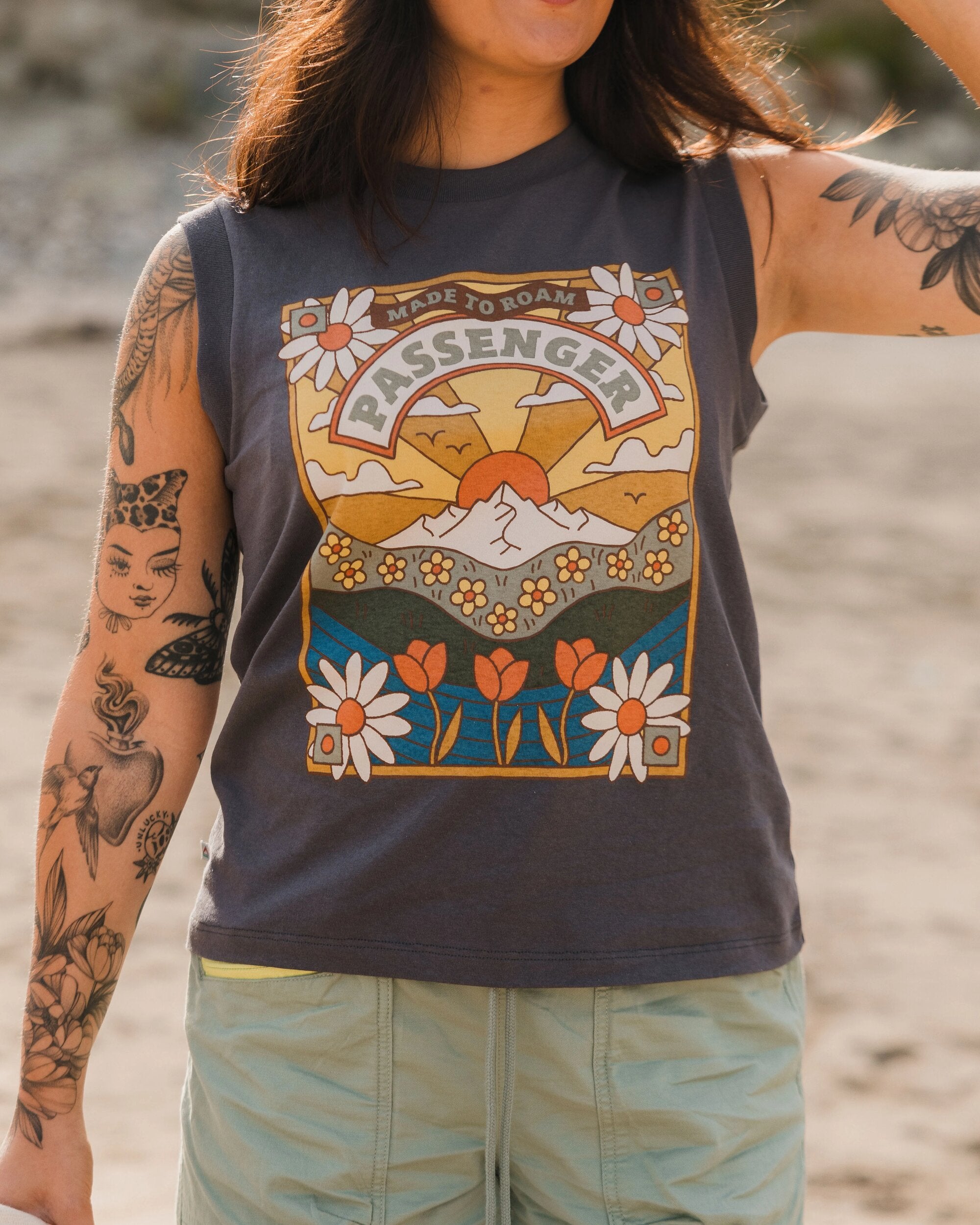 Seasonal Recycled Cotton Vest - Charcoal - Lifestyle