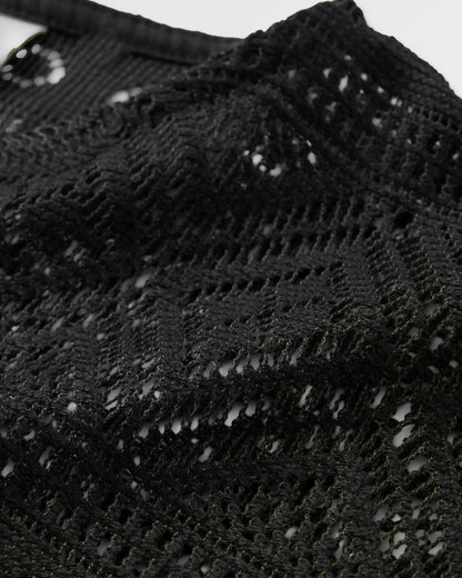 Sono Linen Beach Dress - Black - Flatlay