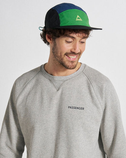 Roamer Men's Organic Cotton Sweatshirt - Grey Marl - Studio Model
