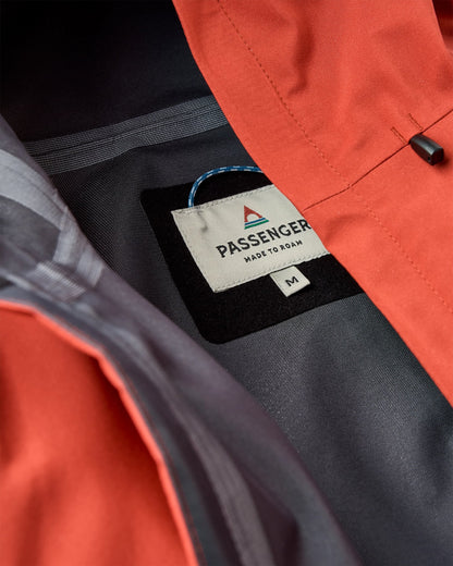 Five Season Recycled Waterproof Jacket - Red Ochre - Flatlay