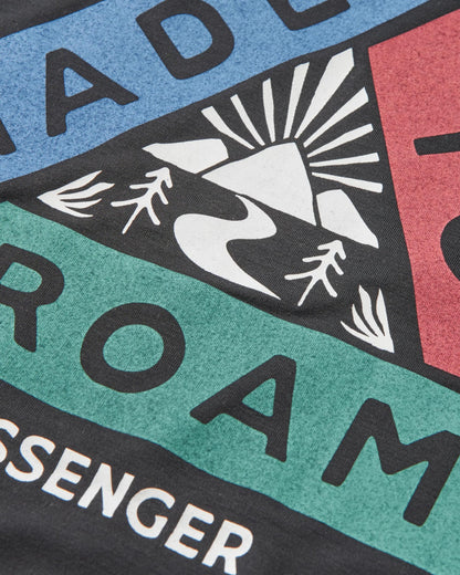 Aurora Recycled Active T-Shirt - Black - Flatlay