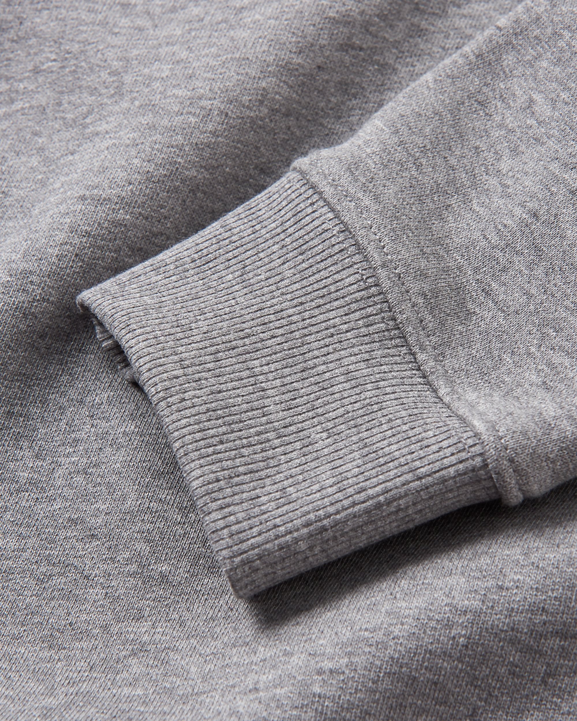 Yuca Recycled Cotton Sweatshirt - Dark Grey Marl - Flatlay