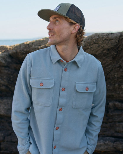 Island Heavy Twill Shirt - Faded Denim - Lifestyle
