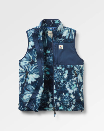 Fairbanks Recycled Sherpa Gilet - Frost Rich Navy - Flatlay