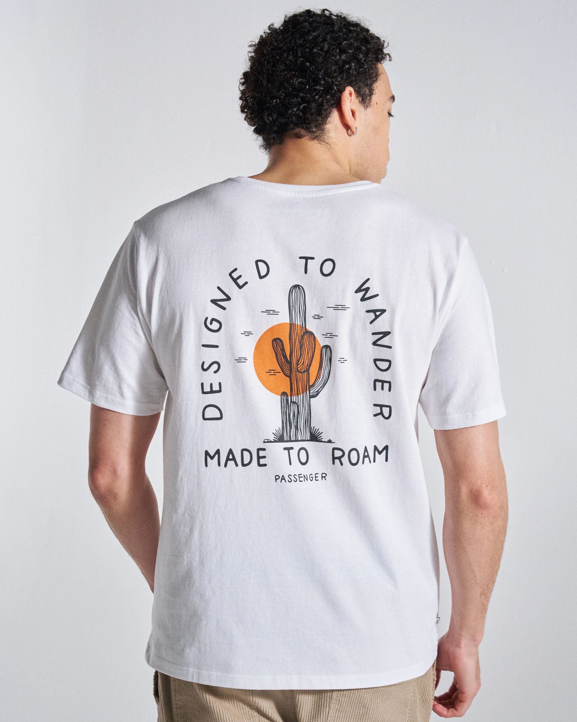 Explore T-Shirt - White - Studio Model