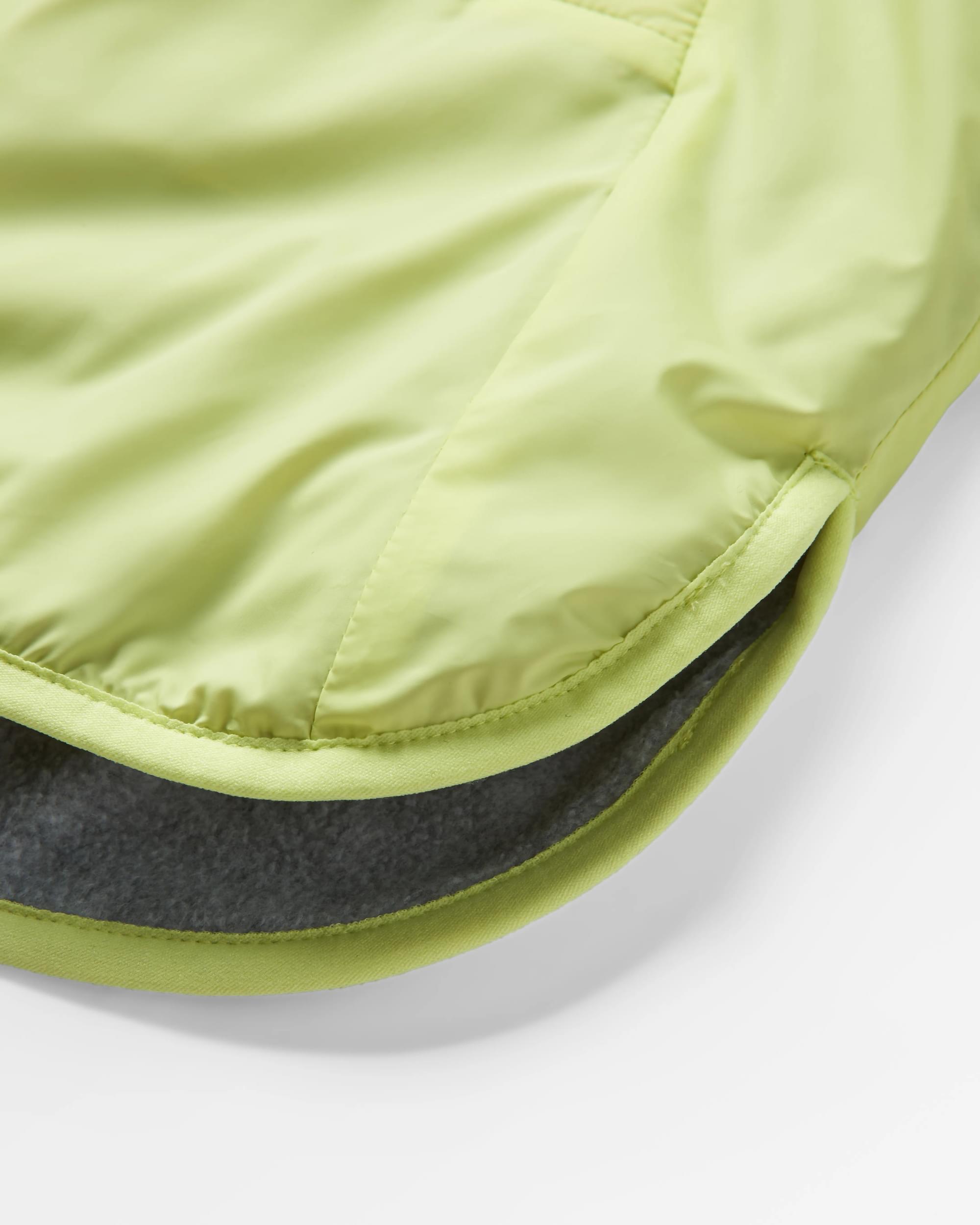 Moonlight Recycled Insulated Anorak - Lime Juice - Flatlay