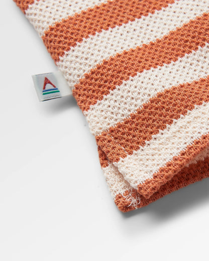 Panorama Striped LS T-Shirt - Glazed Ginger - Flatlay
