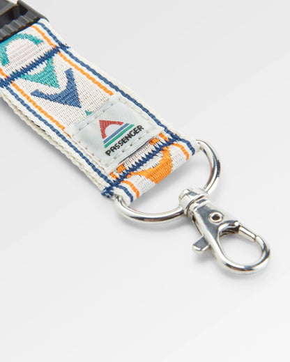 Travel Lanyard - Stepping Stone - Sunrise Orange/Birch - Flatlay