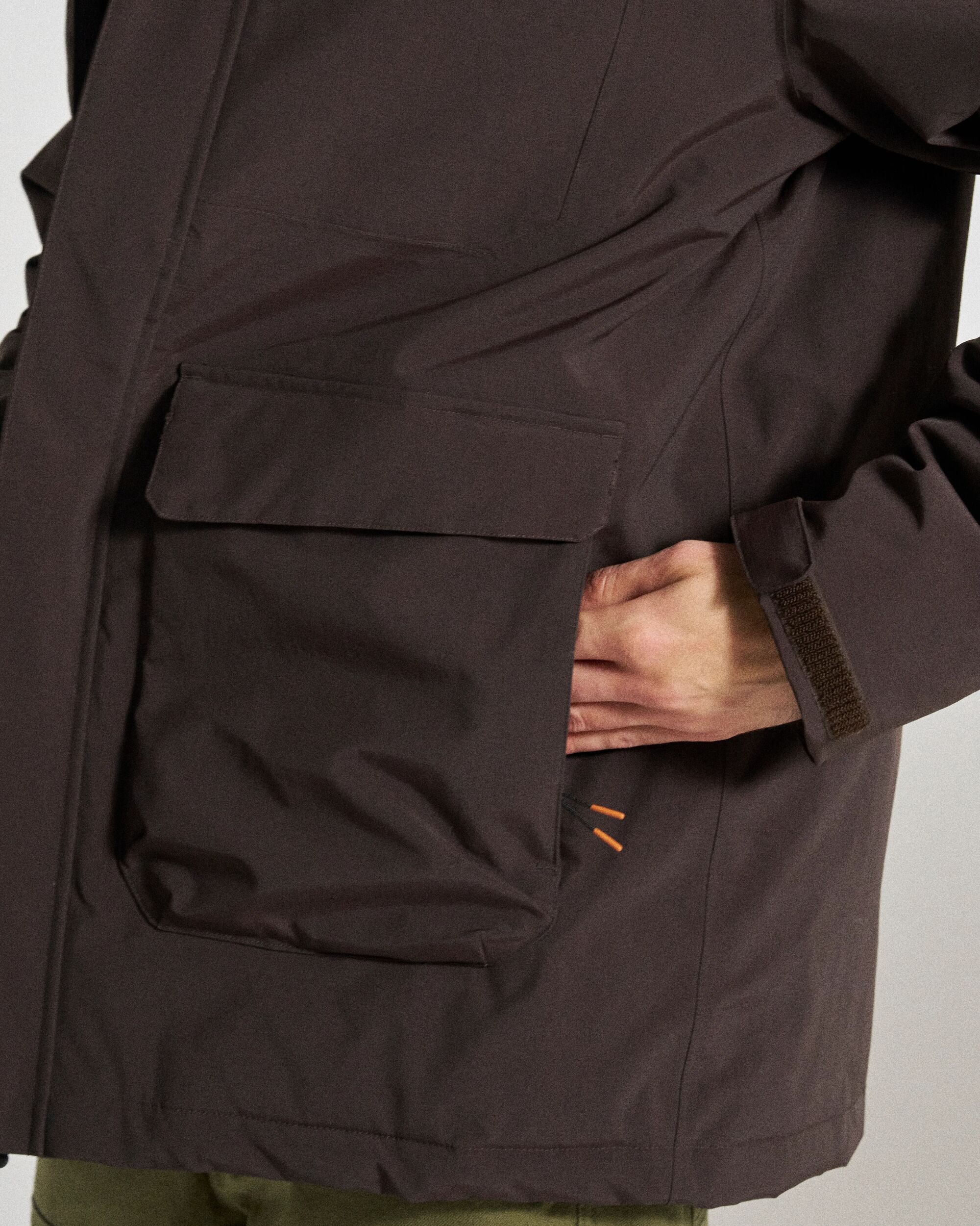 Explorer Waterproof Down Parka - Espresso - Studio Model