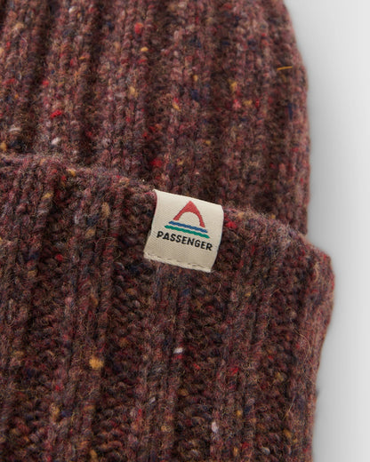 Fisherman Merino Wool Beanie - Brambleberry - Flatlay
