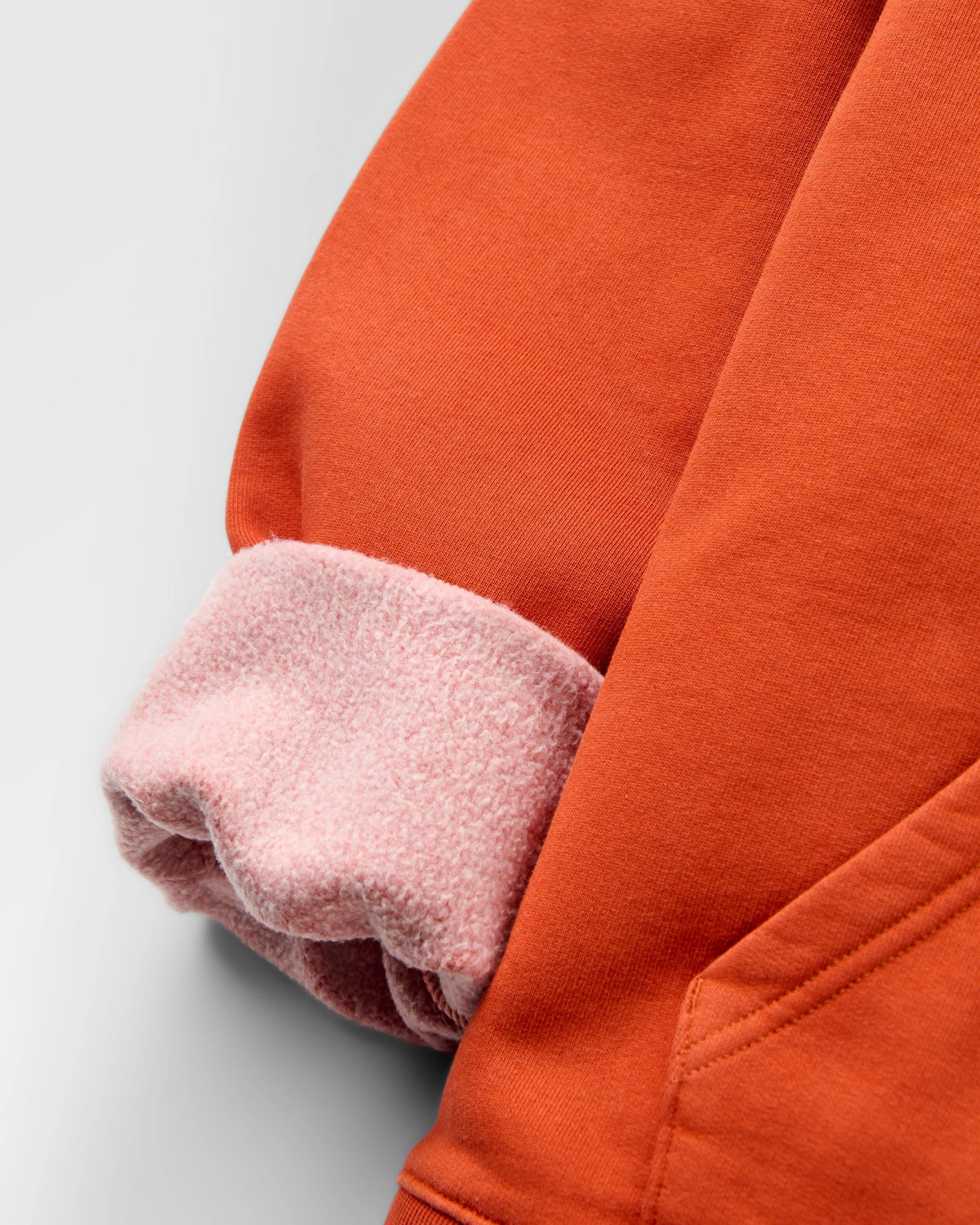 Boundless Relaxed Fit Hoodie - Dark Rust - Flatlay