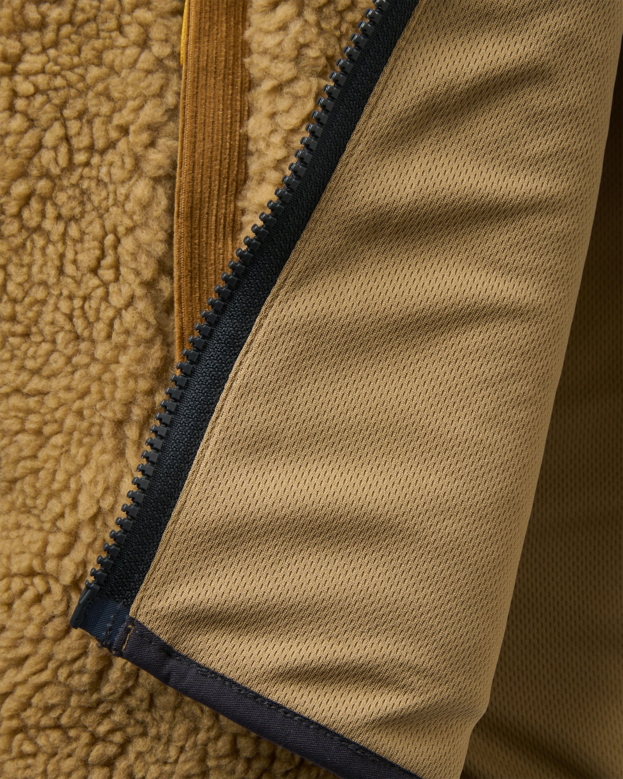 Trekker Recycled Deep-Pile Sherpa Fleece - Biscuit - Flatlay