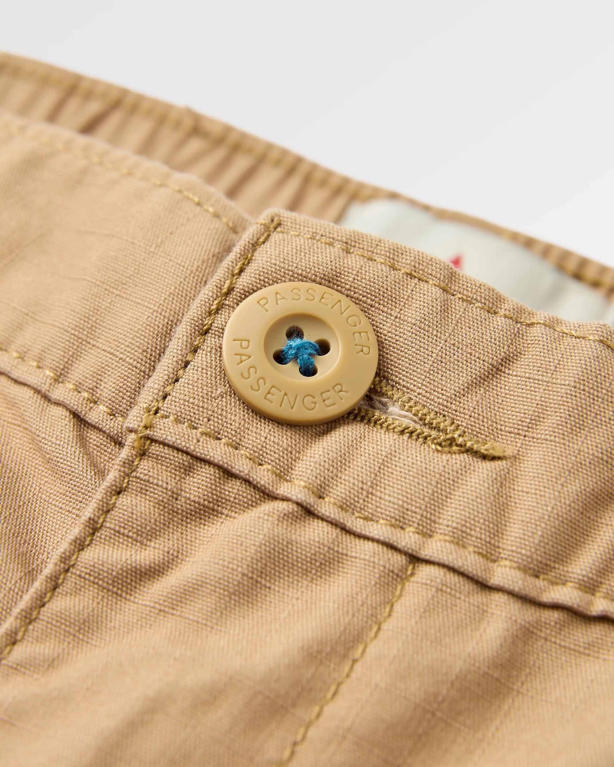 Rif-Raf Organic Cotton Ripstop Short - Biscuit - Flatlay