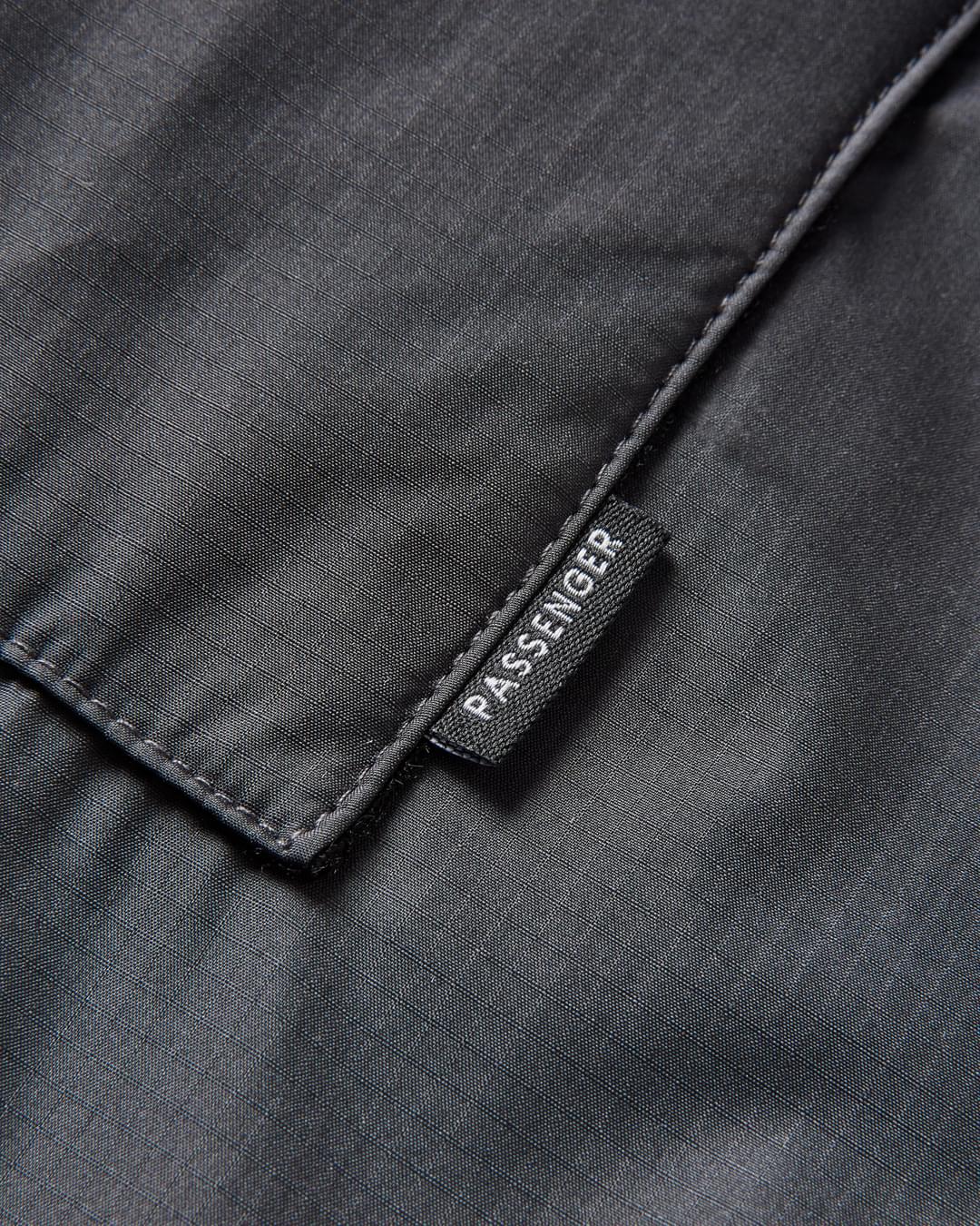 Escapism Recycled Towel Lined Changing Robe - Black - Flatlay