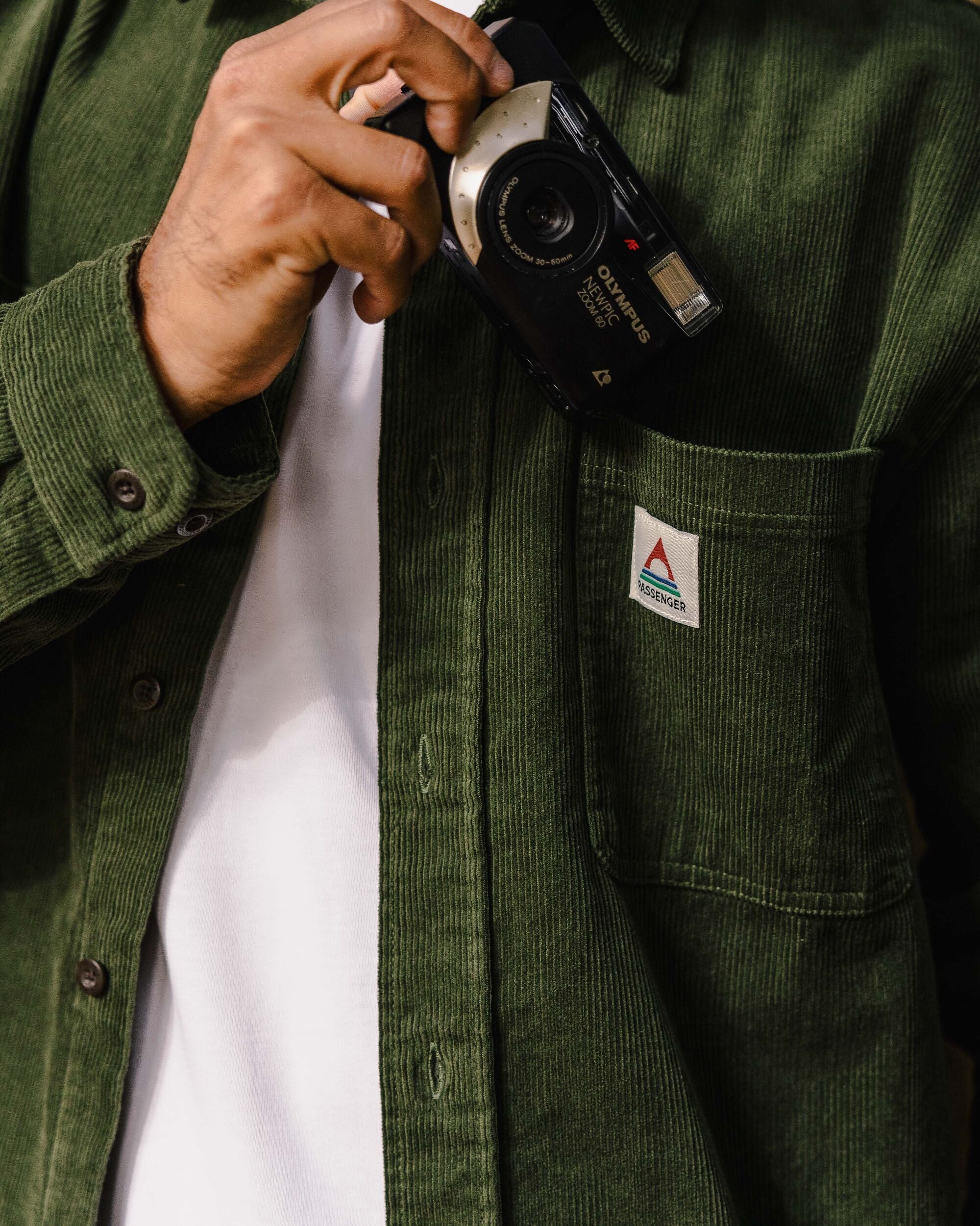 Backcountry Recycled Cord Shirt - Fir Tree - Lifestyle