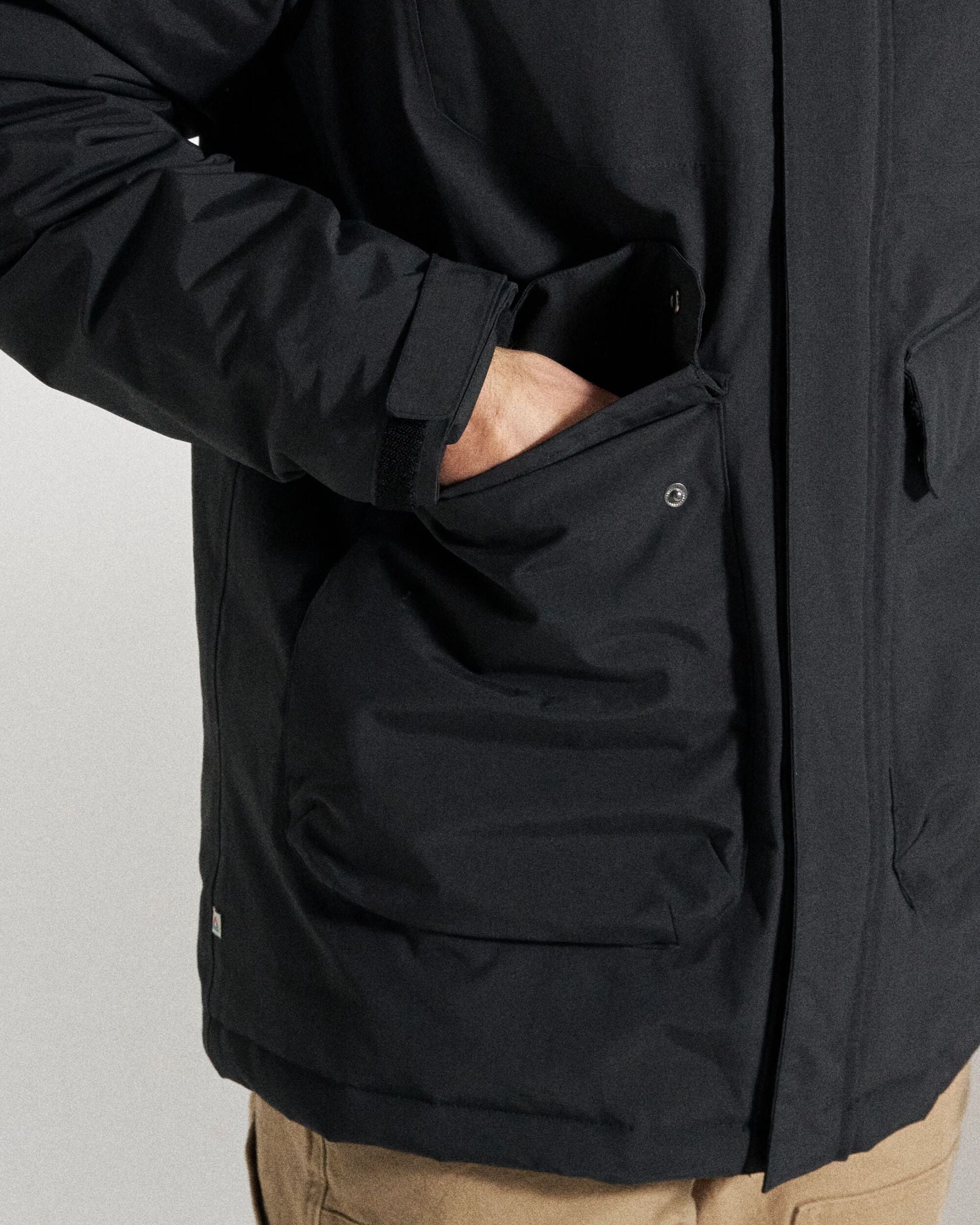 Explorer Waterproof Down Parka - Black - Studio Model