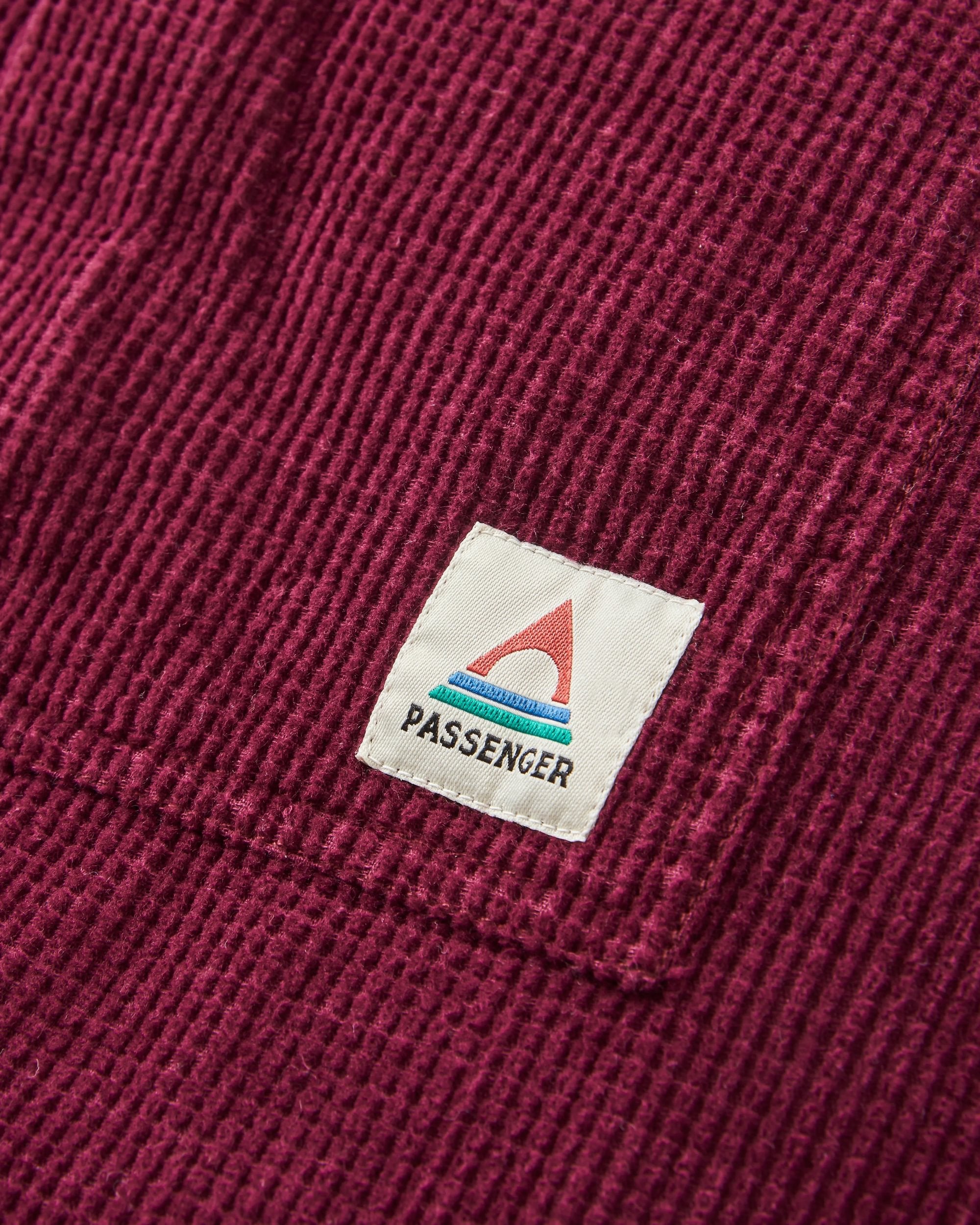 Harvest Organic Cotton Cord Overshirt - Fig - Flatlay