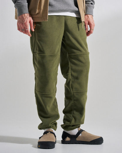 Woodland Polartec® Fleece Jogger - Khaki - Studio Model