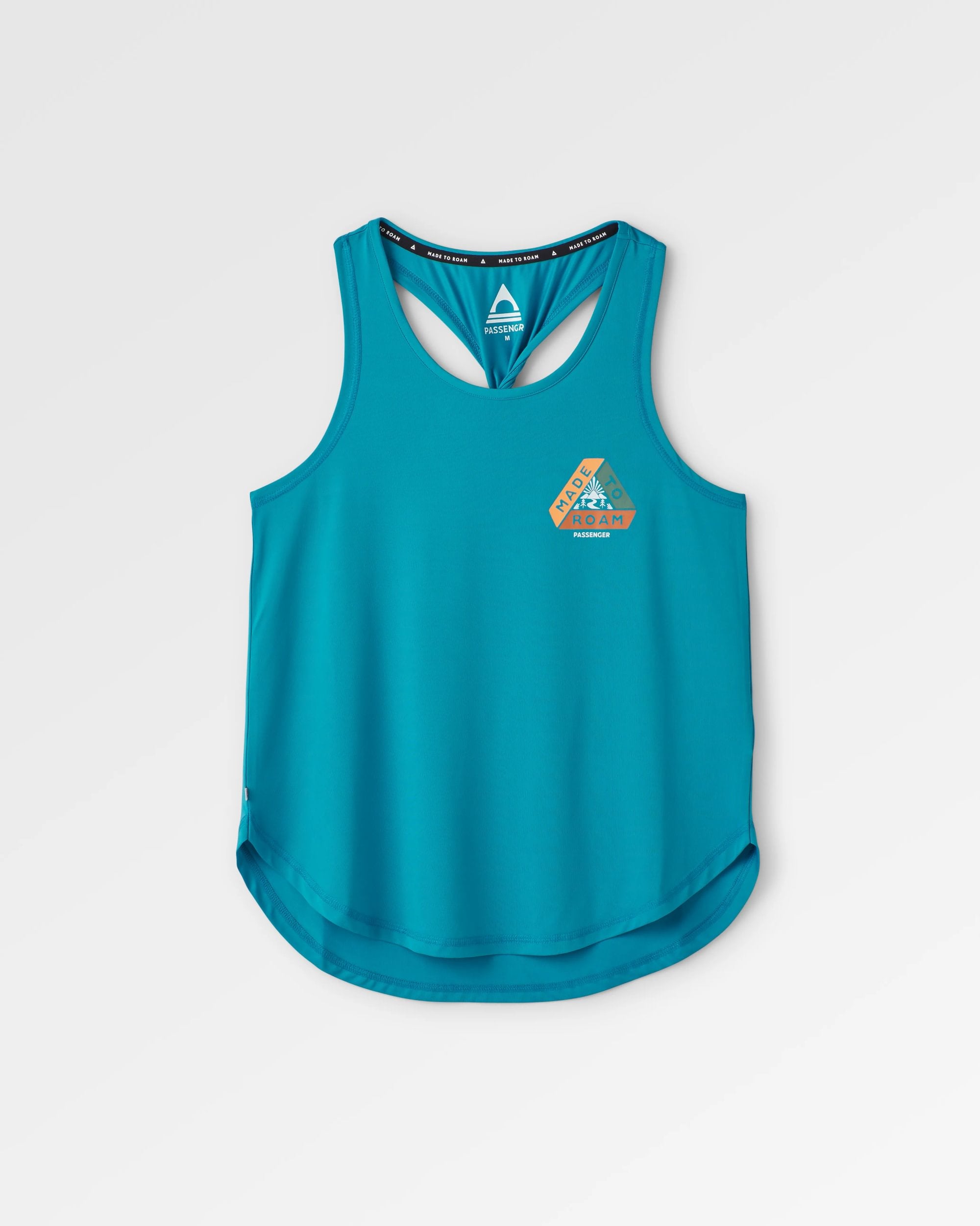 Twist Recycled Active Vest - Blue Pool - Flatlay