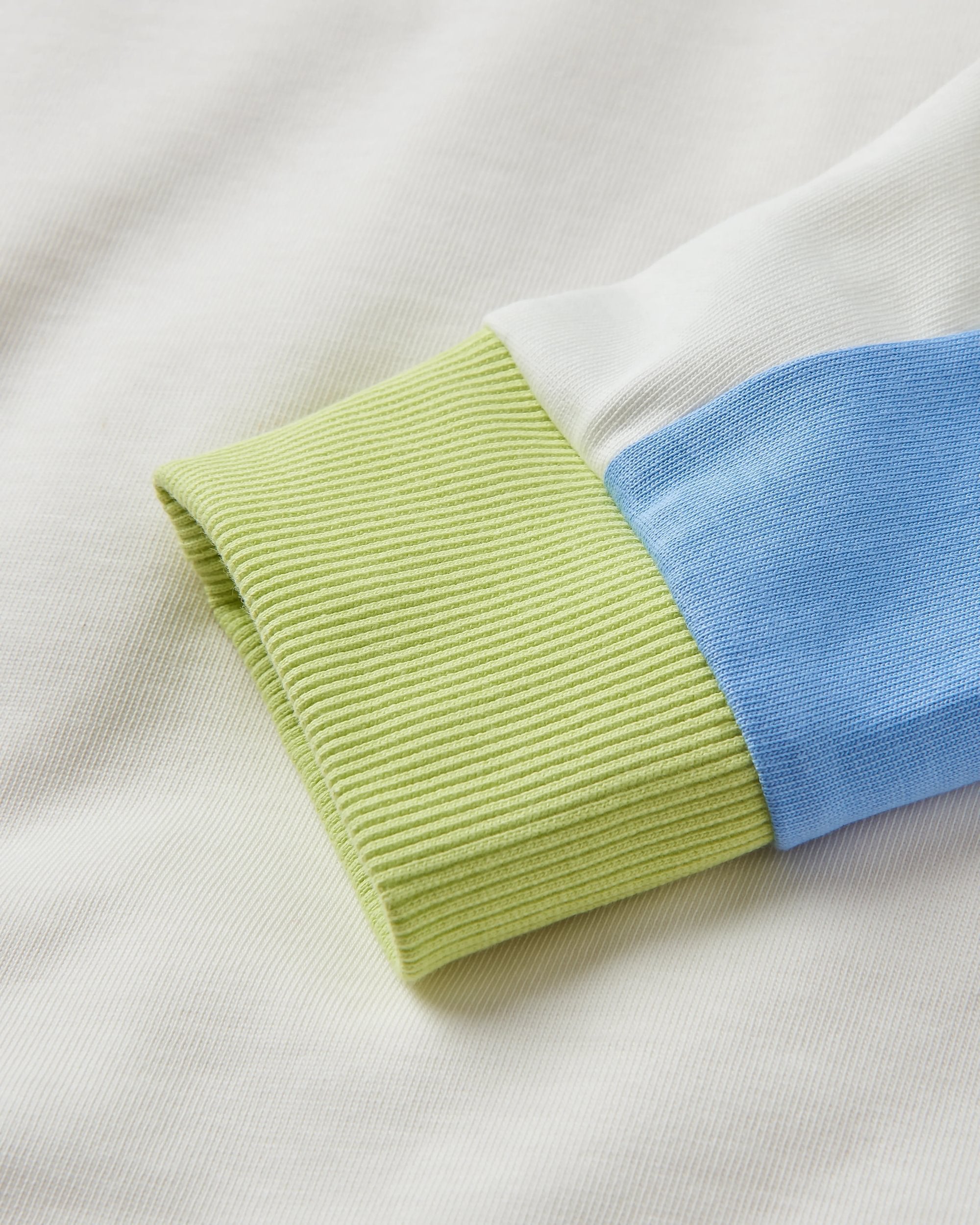 Graze Organic Cotton LS Top - Marshmallow - Flatlay