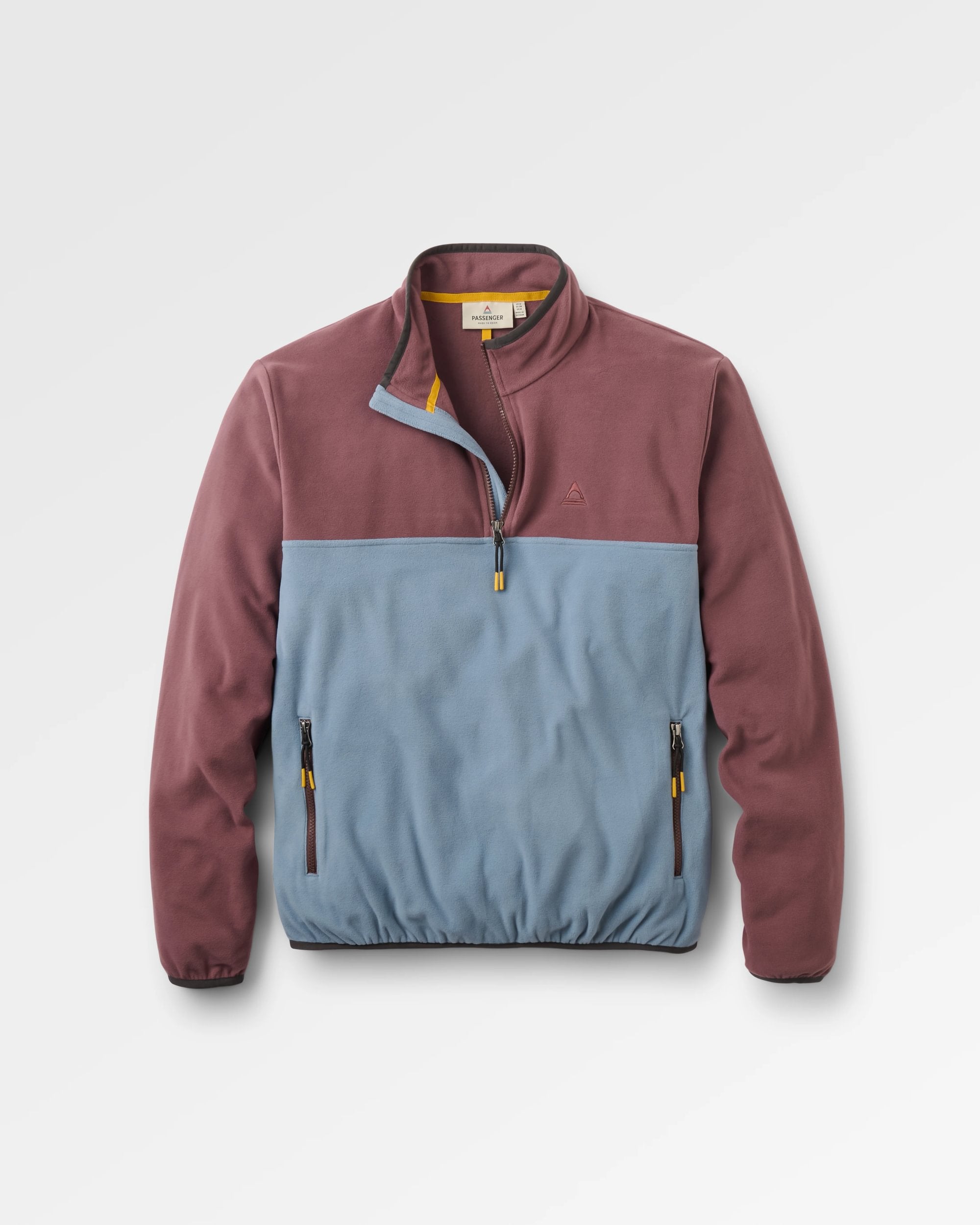 Set Off Polartec® 1/4 Zip Fleece - Brambleberry/Stormy Blue - Flatlay