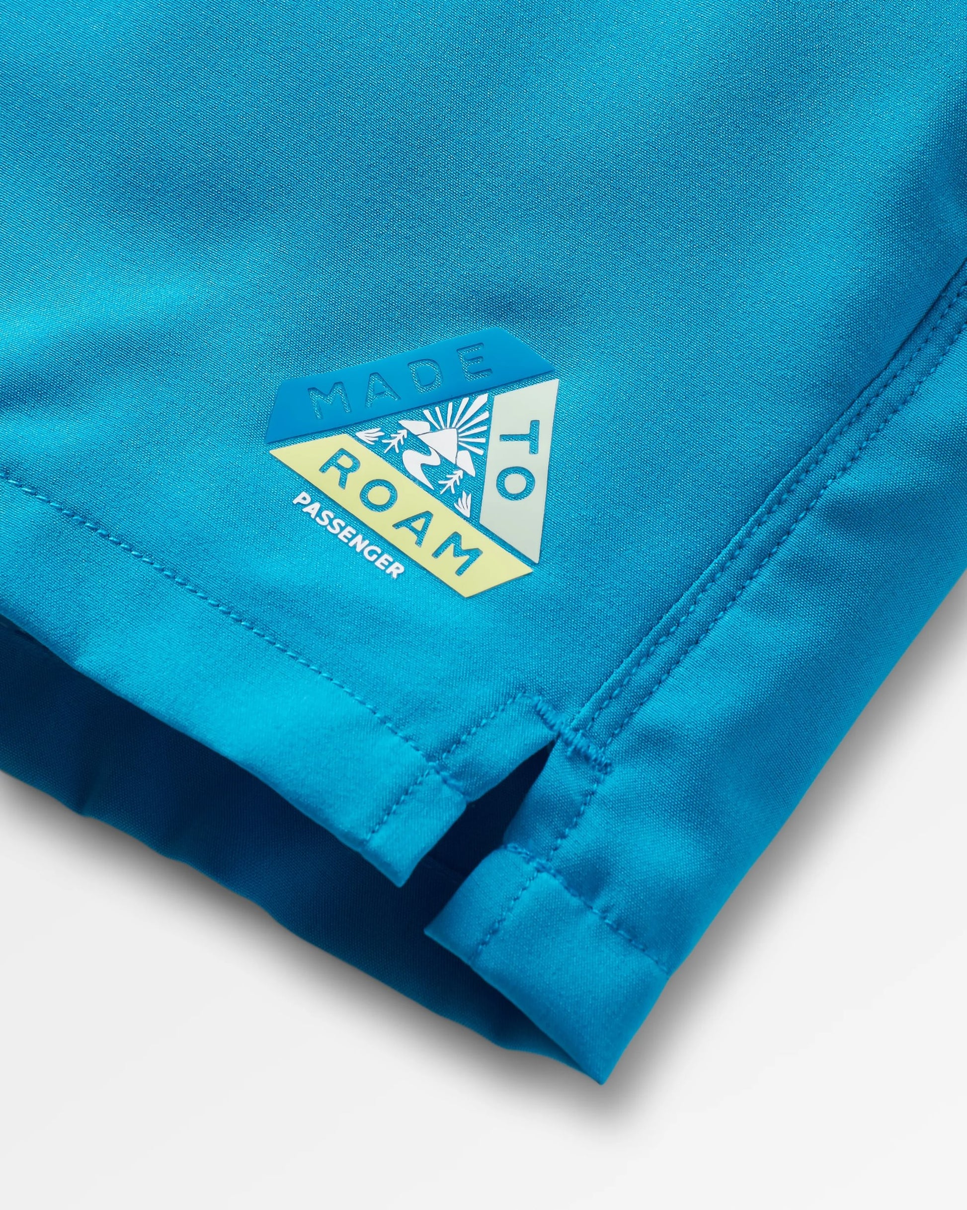 Roundtrip Recycled All Purpose Trail Short - Blue Pool - Flatlay
