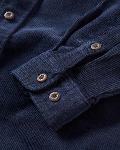 Backcountry Cord Shirt - Deep Navy - Flatlay