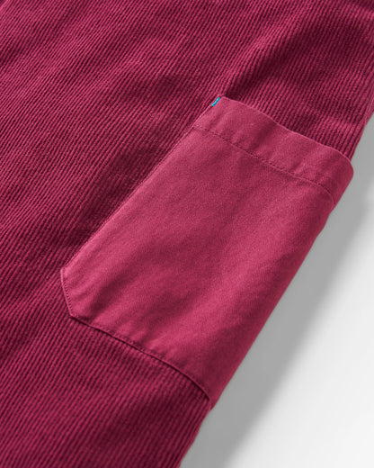 Refuel Organic Cotton Cord Jumpsuit - Fig - Flatlay