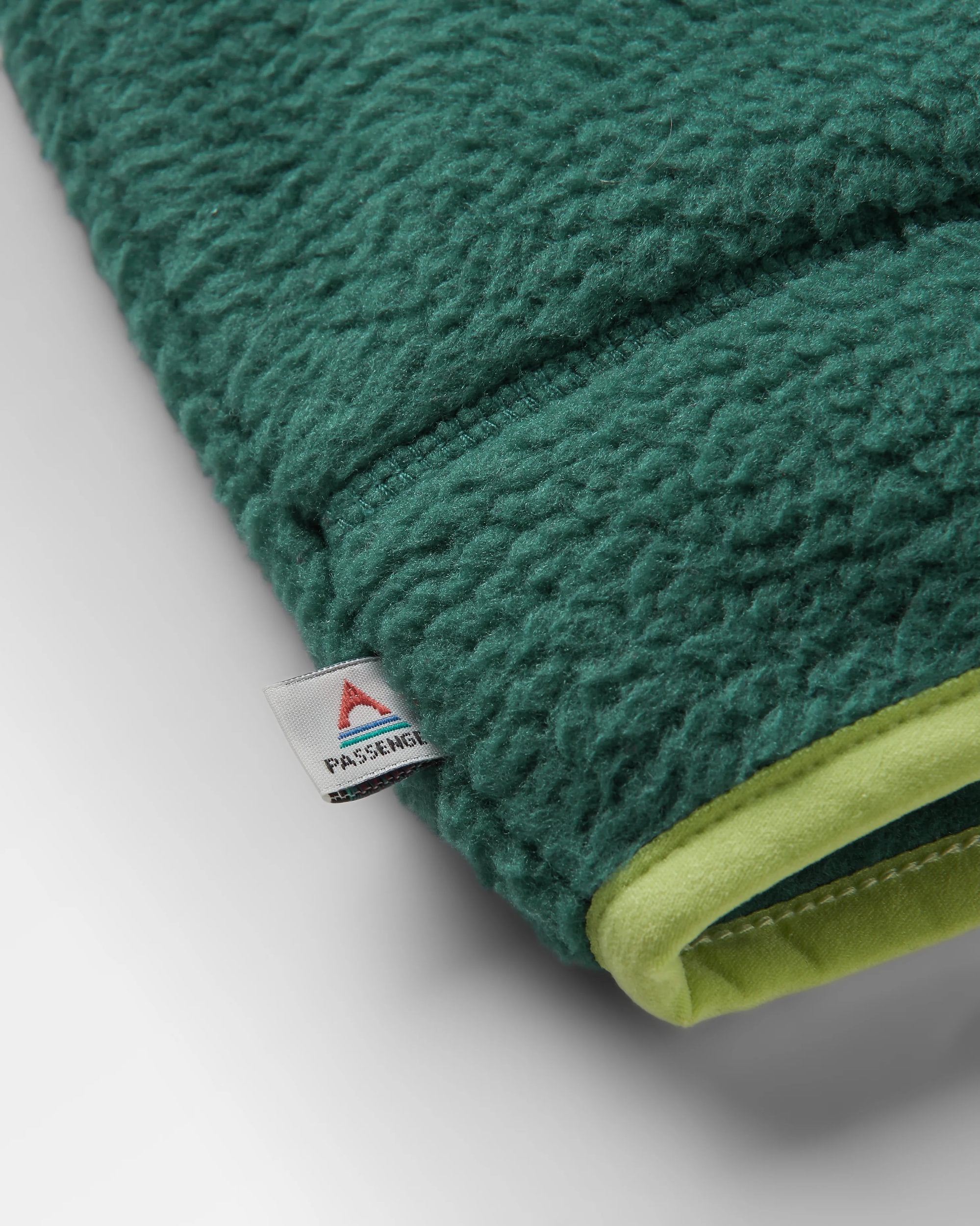 Home Recycled Sherpa Fleece - Rain Forest - Flatlay