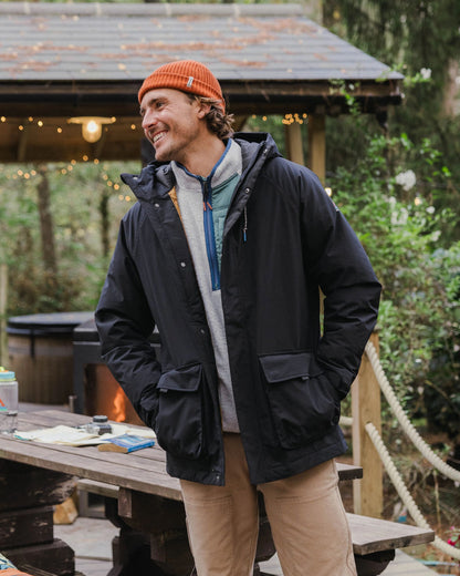 Baltic Recycled Insulated Parka - Black - Lifestyle