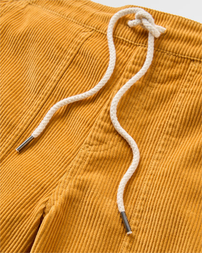 Avian Organic Cord Short 2.0 - Spruce Yellow - Flatlay