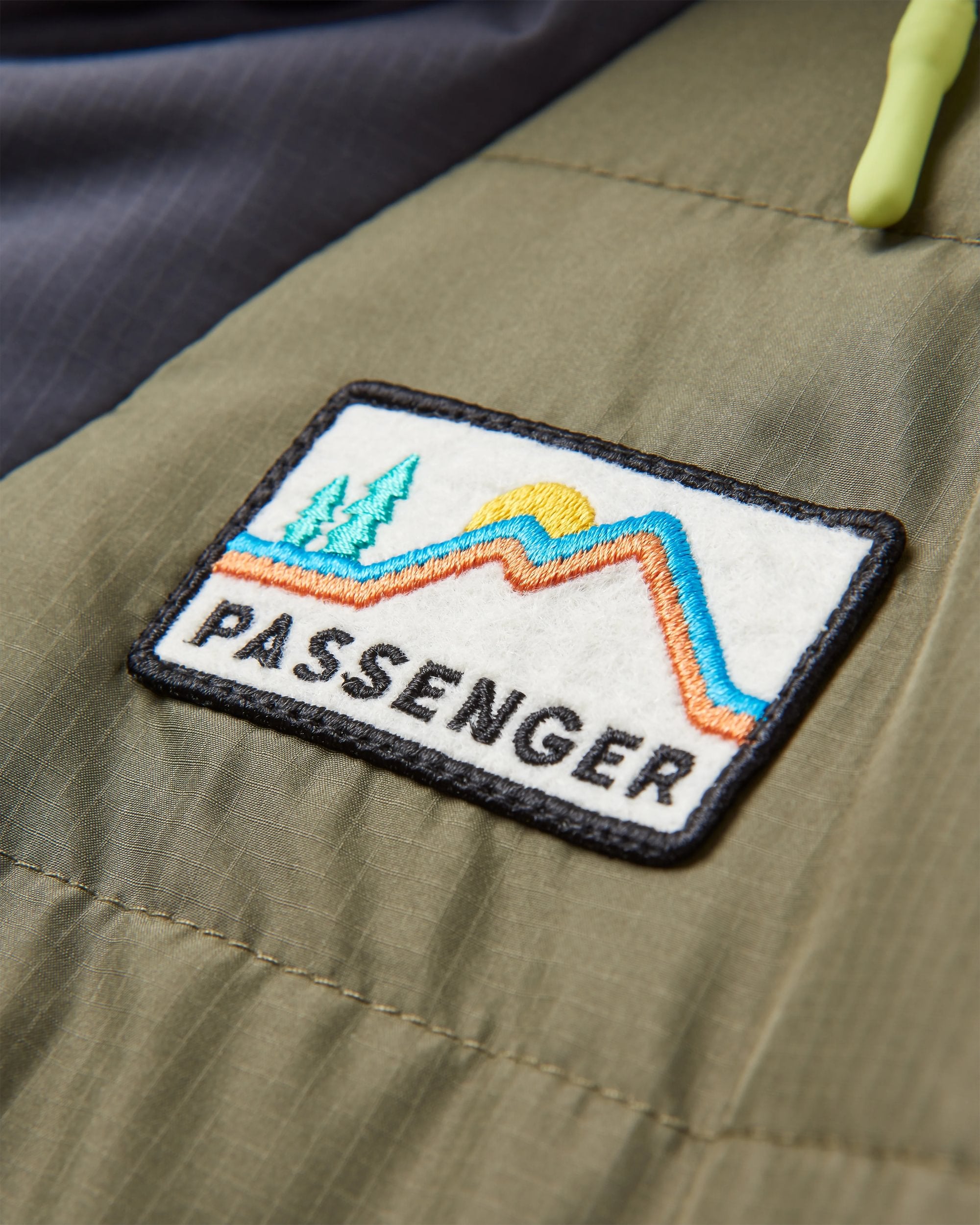 Ocean Recycled Insulated Anorak - Dusty Olive - Flatlay