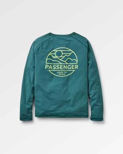 Sedona Drirelease® Recycled Active LS T-Shirt - Deep Ocean - Flatlay